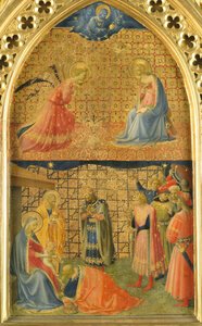 The Annunciation and The Adoration of the Magi, c. 1433-1434 by Fra Giovanni Angelico da Fiesole