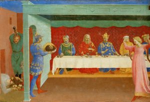 The Feast of Herod and the Beheading of Saint John the Baptist by Fra Giovanni Angelico da Fiesole
