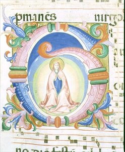 Missal 558 f.92 Historiated Initial 