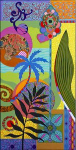 Blue Palm by Frances Ferdinands