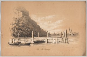 Fort Lee Landing, in: The New York Drawing Book, 1847