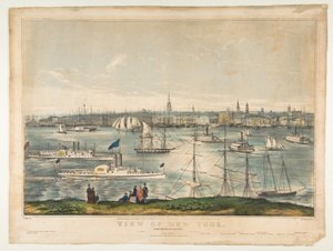 View of New York from Brooklyn Heights, 1849 by Frances Flora Bond Palmer