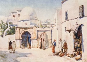 The Zaouia of the Rue Tourbet el Bey, Tunis by Frances Nesbitt
