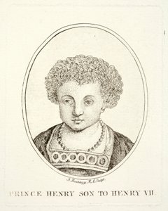 Prince Henry, the Future King Henry VIII, Son of Henry VII and Elizabeth of York by Francesco (after) Bartolozzi