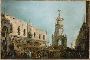 The Feast of Maundy Thursday in Venice, Italy