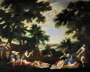 Love Gods Disarmed by the Nymphs of Diana