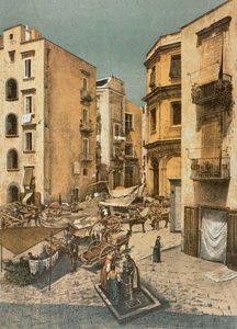 View of Almo Square, in Naples by Francesco Aversano