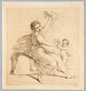 Flora, with a Boy