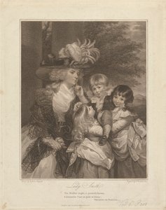 Lady Charlotte Smith and her Children; George Henry, Louisa and Charlotte by Francesco Bartolozzi