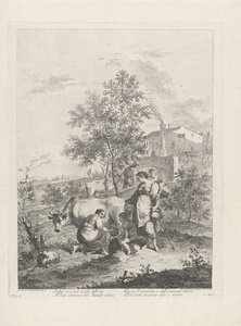 Landscape with Milkmaid (series title: Landscapes with Farmers)