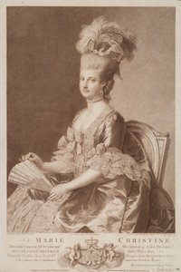 Maria Christina, Archduchess of Austria, Married to Albert of Saxony-Teschen, 1782 by Francesco Bartolozzi