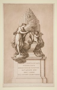 Memorial to Johann Christian Bach by Francesco Bartolozzi