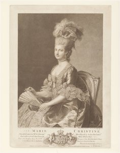 Portrait of Maria Christina of Austria by Francesco Bartolozzi