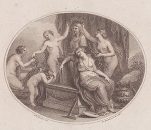 The Graces Crowning the Bust of Raphael, July 28, 1788 by Francesco Bartolozzi