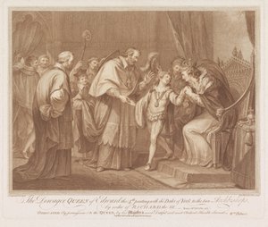 The Dowager Queen of Edward IV Parting with the Duke of York to the Two Archbishops, by Order of Richard III by Francesco Bartolozzi