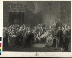 The death of Earl of Chatham William Pitt by Francesco Bartolozzi