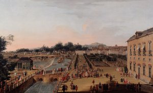 Ferdinand VI and Barbara of Braganza in the Gardens of Aranjuez