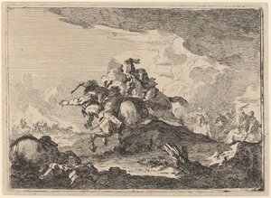 Cavalry Battle by Francesco Casanova