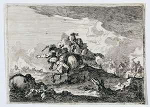 Cavalry Skirmish by Francesco Casanova