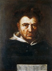 Portrait of Tommaso Campanella, Italian Dominican Philosopher by Francesco Cozza