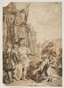 The Family of Darius Kneeling Before Alexander the Great by Francesco Fontebasso
