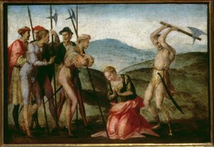 The martyrdom of a female saint by Francesco Granacci