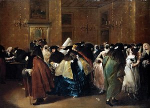 Casino (Il ridotto) in Venice by Francesco Guardi