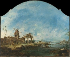 Fantastic Landscape by Francesco Guardi