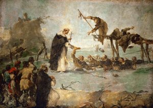 The Miracle of a Dominican Saint by Francesco Guardi