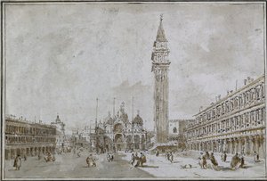 Piazza San Marco, Venice by Francesco Guardi