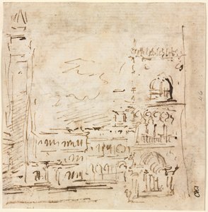 Piazza San Marco with Doges Palace by Francesco Guardi
