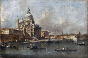 Santa Maria della Salute in Venice by Francesco Guardi