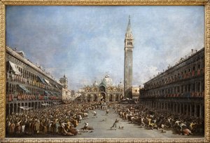 The Doge of Venice Carried by the Gondoliers After His Election by Francesco Guardi