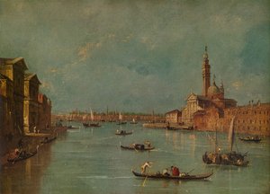 The Island of San Giorgio, Venice by Francesco Guardi