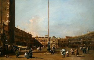 The Piazza San Marco, Venice by Francesco Guardi