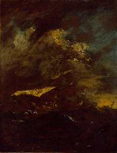 Two Vessels in a Storm, 18th century