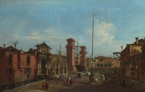 Venice. The Arsenal by Francesco Guardi