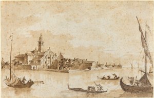 The Island of San Clemente by Francesco Guardi and Giacomo Guardi