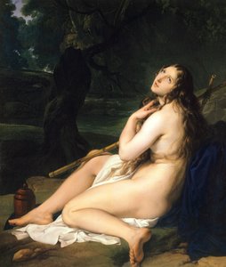 Penitent Saint Mary Magdalene by Francesco Hayez