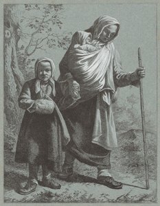 Peasant Woman with Two Children by Francesco Londonio