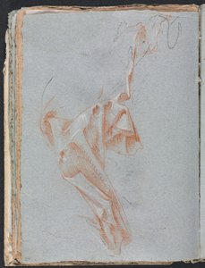 Verona Sketchbook: Drapery study (page 38) by Francesco Lorenzi