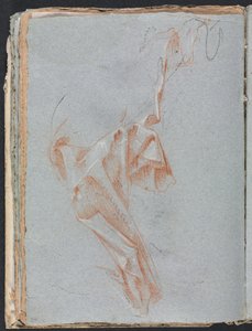 Verona Sketchbook: Drapery study (detail) by Francesco Lorenzi