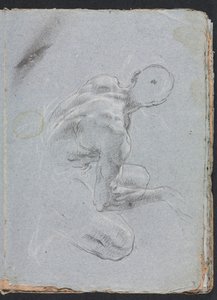 Verona Sketchbook: Male nude from back (page 9) by Francesco Lorenzi