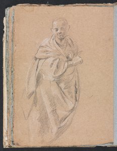 Verona Sketchbook: Standing monk (page 52) by Francesco Lorenzi