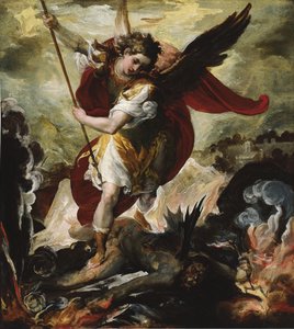 Saint Michael Vanquishing Satan by Francesco Maffei