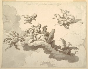 Design for a Painted Ceiling: Triumph of Meekness and Strength, ca. 1780