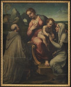 The Madonna and Child with Saints by Francesco Menzocchi