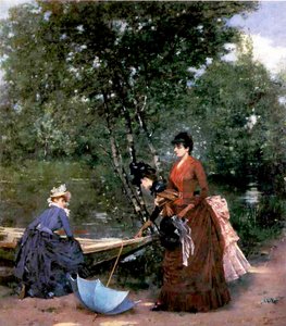 Ladies at the Bois de Boulogne, Paris