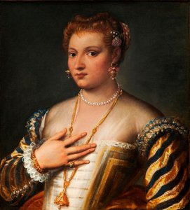 Portrait of a Young Venetian Woman by Francesco Montemezzano