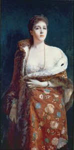 Portrait of the Duchess of Fondi by Francesco Paolo Michetti